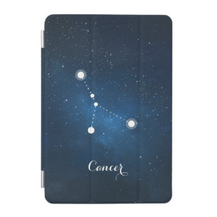 Blue Cancer Zodiac Sign Constellation iPad Mini Cover