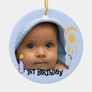 baby's first birthday ornament