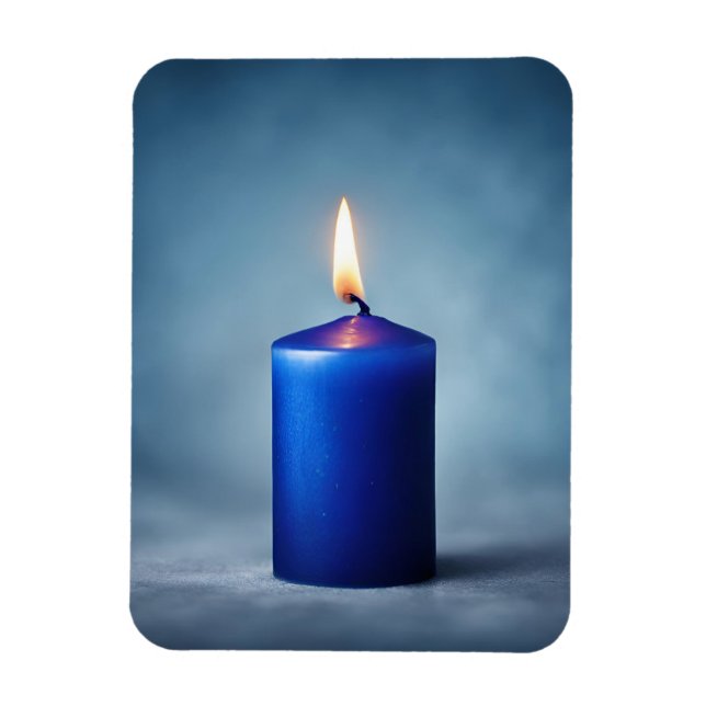 Blue Candle  Magnet (Vertical)