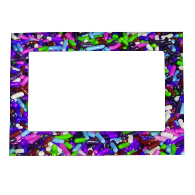 Blue Candy Sprinkles Magnetic Frame (Front)