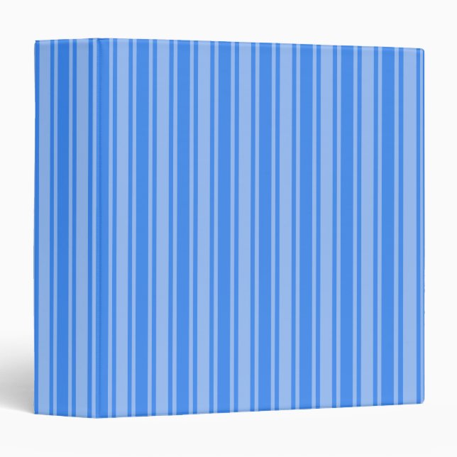 Blue candy stripes 3 ring binder (Front/Spine)