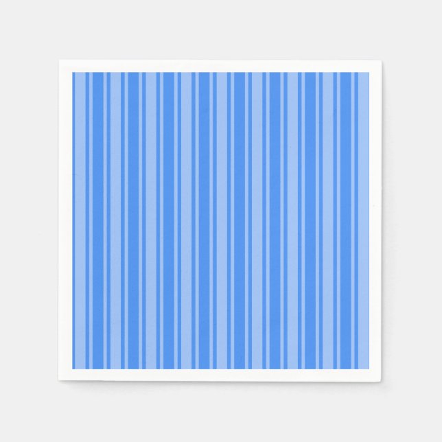 Blue candy stripes napkins (Front)