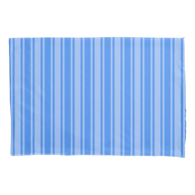 Blue candy stripes pillow case (Front)