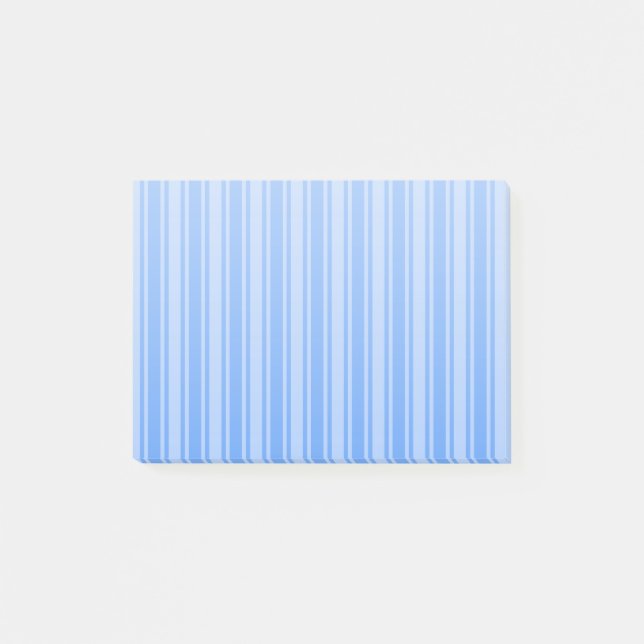Blue candy stripes post-it notes (Front)