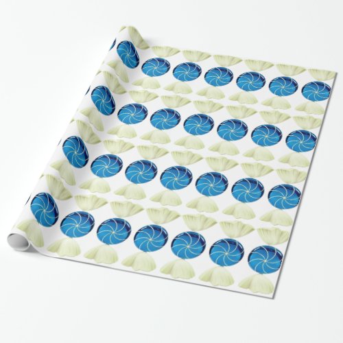 Blue Candy Wrapping Paper