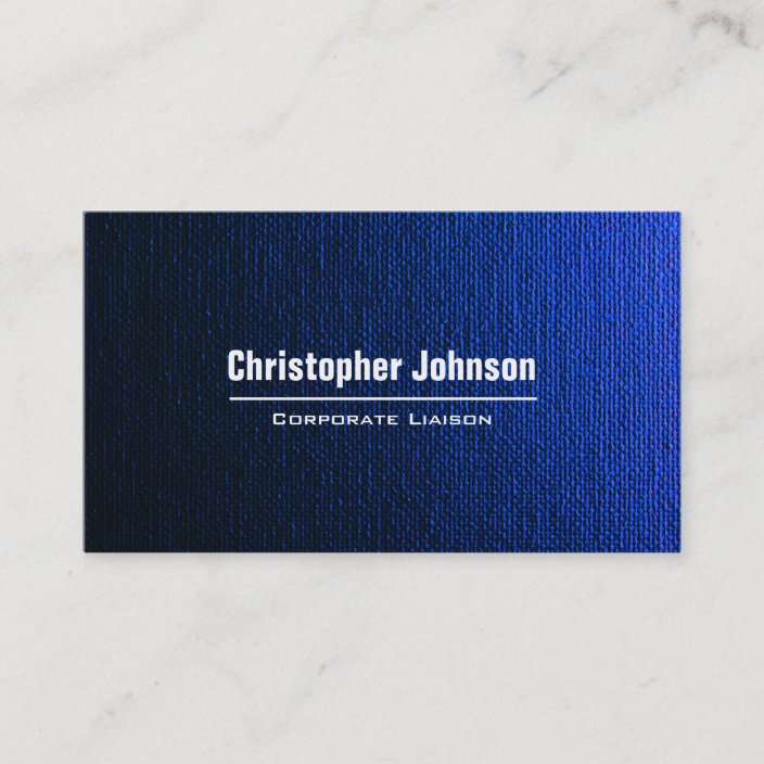 Blue Canvas Modern Professional Business Card