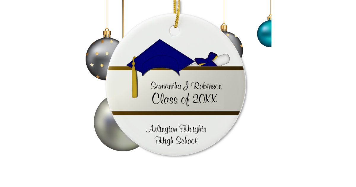 Blue Cap Graduation Ornament | Zazzle