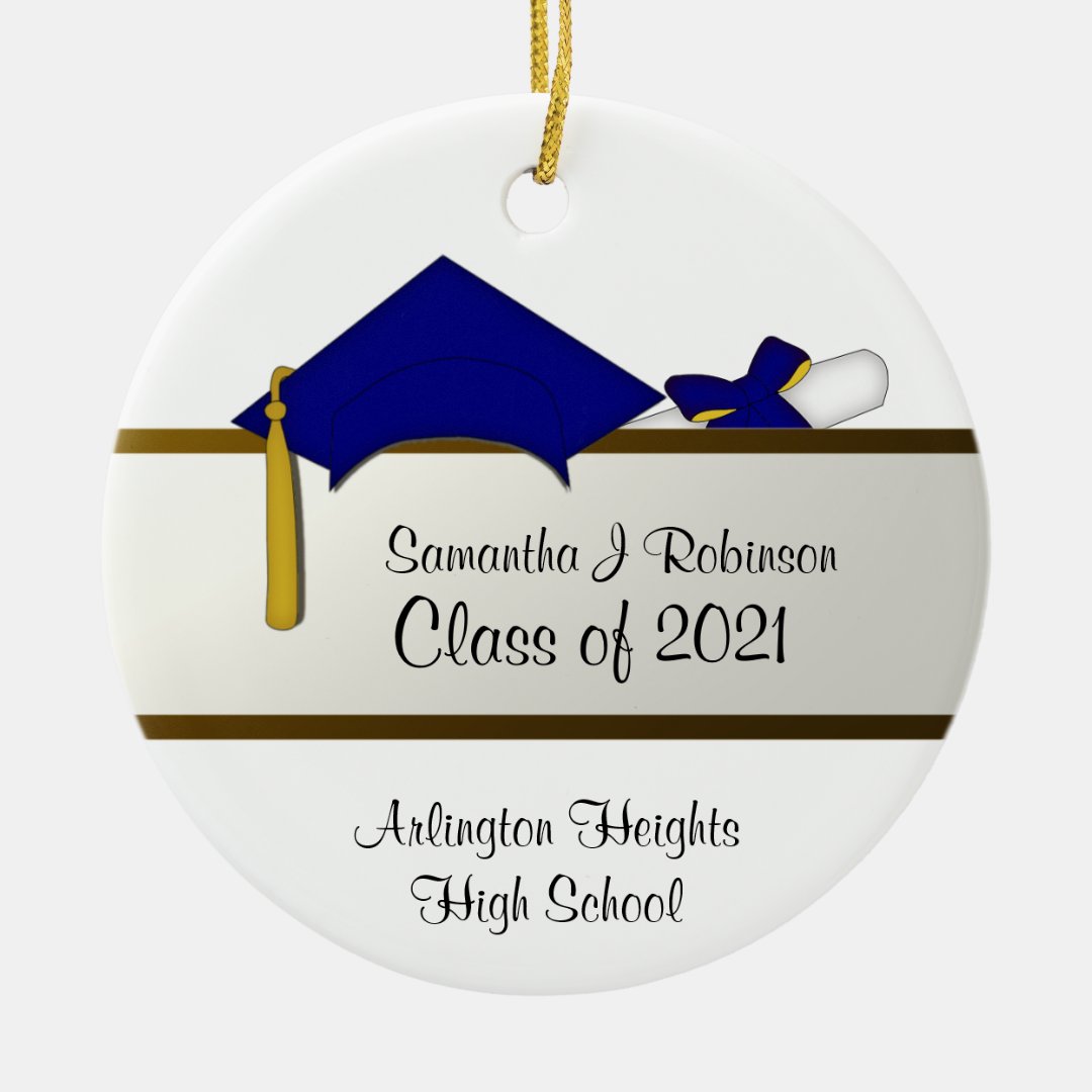 Blue Cap Graduation Ornament 