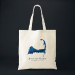 Blue Cape Cod Watercolor Map Wedding Guest BAG<br><div class="desc">Cape Cod Navy Blue Watercolor Map | Perfect for your Wedding Guest Favor Bag to give to your out of town guests coming to your wedding. Fill it up with goodies! For inquiries about custom design changes by the independent designer please email paula@labellarue.com BEFORE you customize or place an order....</div>