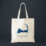 Blue Cape Cod Watercolor Map Wedding Guest BAG<br><div class="desc">Cape Cod Navy Blue Watercolor Map | Perfect for your Wedding Guest Favor Bag to give to your out of town guests coming to your wedding. Fill it up with goodies! For inquiries about custom design changes by the independent designer please email paula@labellarue.com BEFORE you customize or place an order....</div>