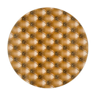 Blue Capitone Textile: Retro Background Cutting Board