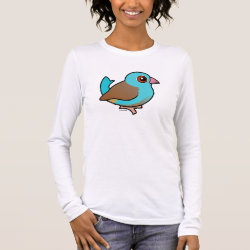 Blue-capped Cordonbleu Women's Bella+Canvas Long Sleeve T-Shirt