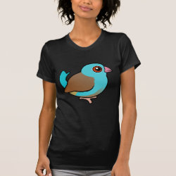 Blue-capped Cordonbleu Women's American Apparel Fine Jersey Short Sleeve T-Shirt