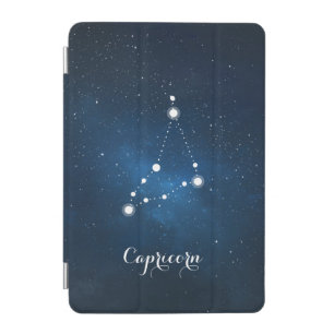 Blue Capricorn Zodiac Sign Constellation iPad Mini Cover