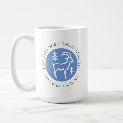 Blue Capricorn Zodiac Star Sign Personality Trait Coffee Mug