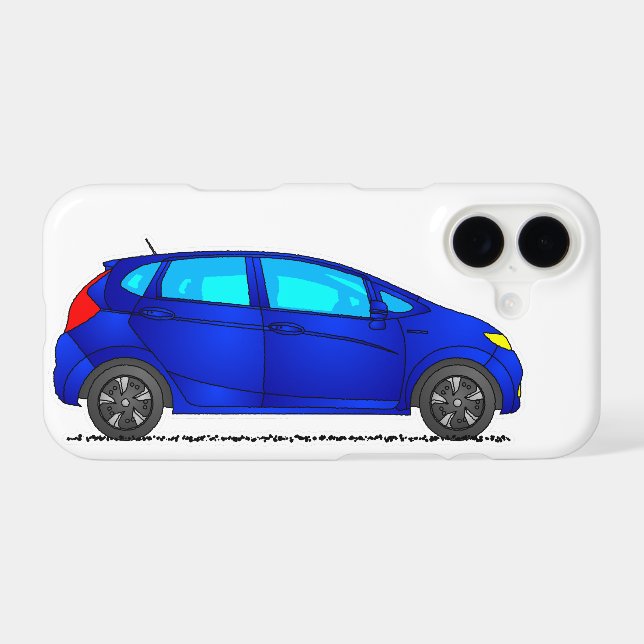 Blue Car iPhone Case, Family Vehicle Case (Back Horizontal)