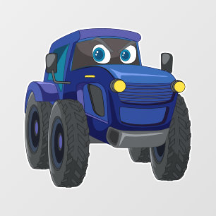 Blue Car Wall Decal