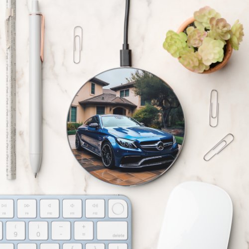 Blue Car Wireless Charger