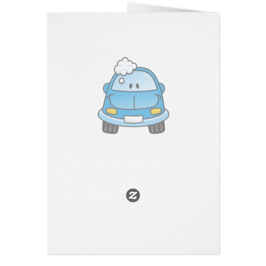 Blue car with bubbles (Back)