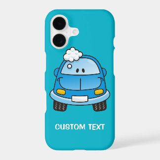 Blue Car with Bubbles iPhone Case