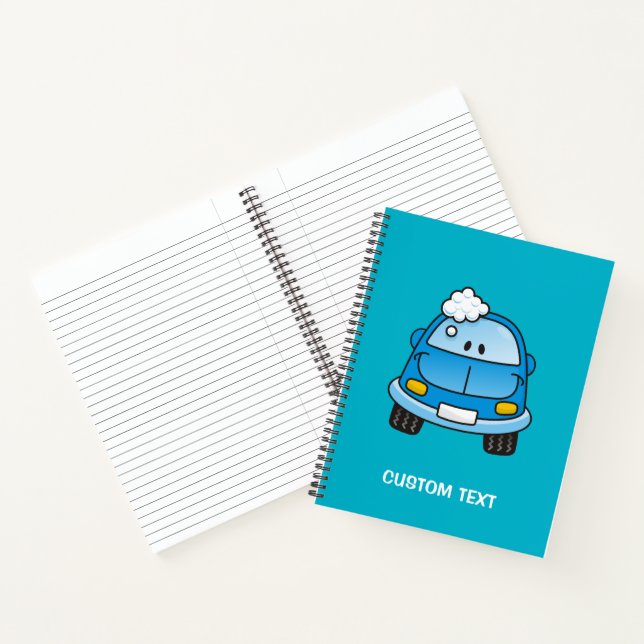 Blue car with bubbles notebook (Inside)