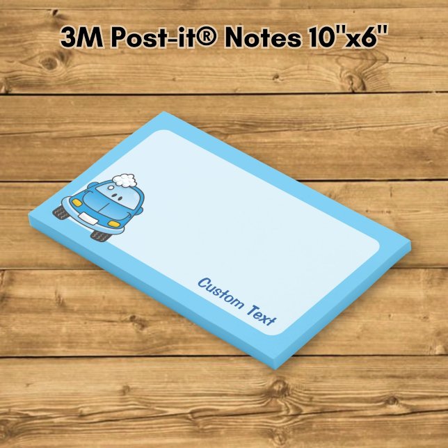 Blue Car with Bubbles Post-it Notes (Creator Uploaded)