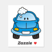 Blue Car with Bubbles Sticker (Sheet)