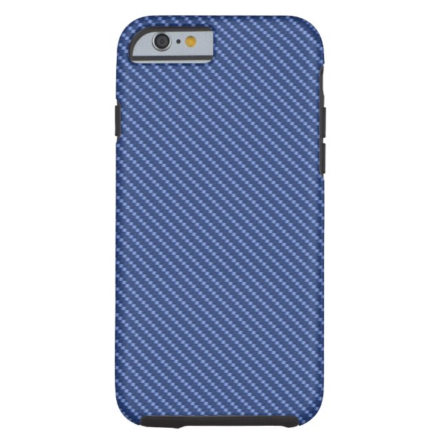 Blue Carbon Fiber Base Case-Mate iPhone Case (Back)