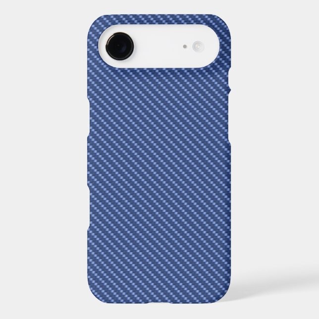 Blue Carbon Fiber Base Case-Mate iPhone Case (Back)