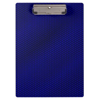 Blue Carbon Fiber Clipboard by SteelCrossGraphics at Zazzle