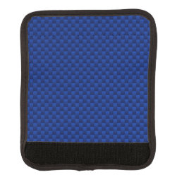 Blue Carbon Fiber Like Decor Background Luggage Handle Wrap