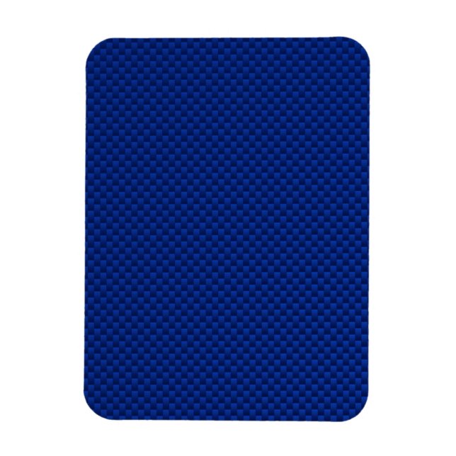 Blue Carbon Fiber Like Decor Background Magnet (Vertical)