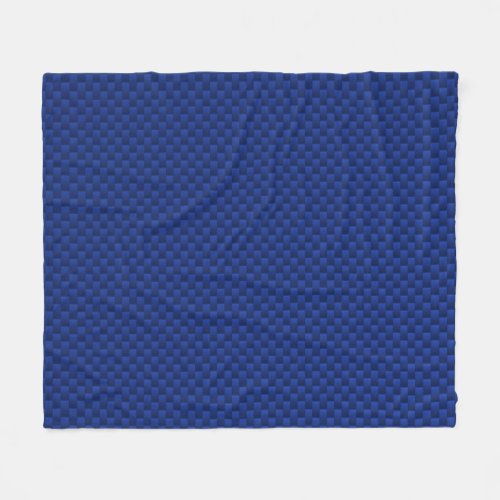 Blue Carbon Fiber Like Print Decor Fleece Blanket