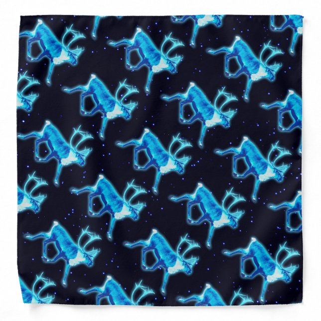 Blue Caribou (Reindeer) Bandana (Front)
