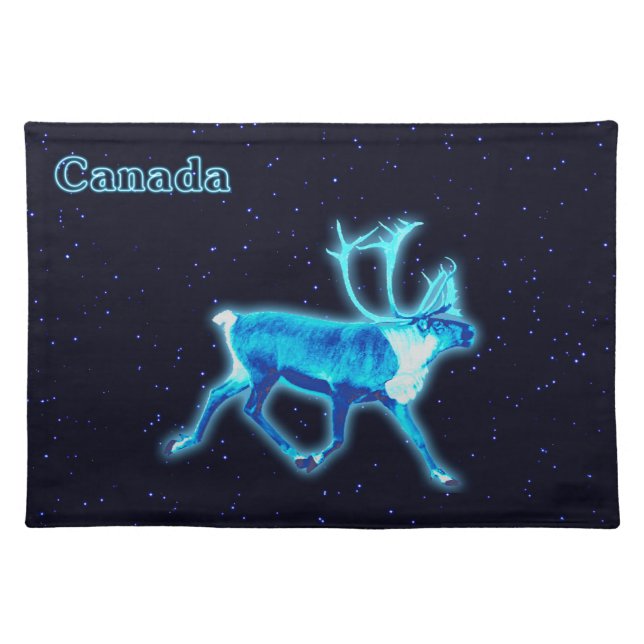 Blue Caribou (Reindeer) Placemat (Front)