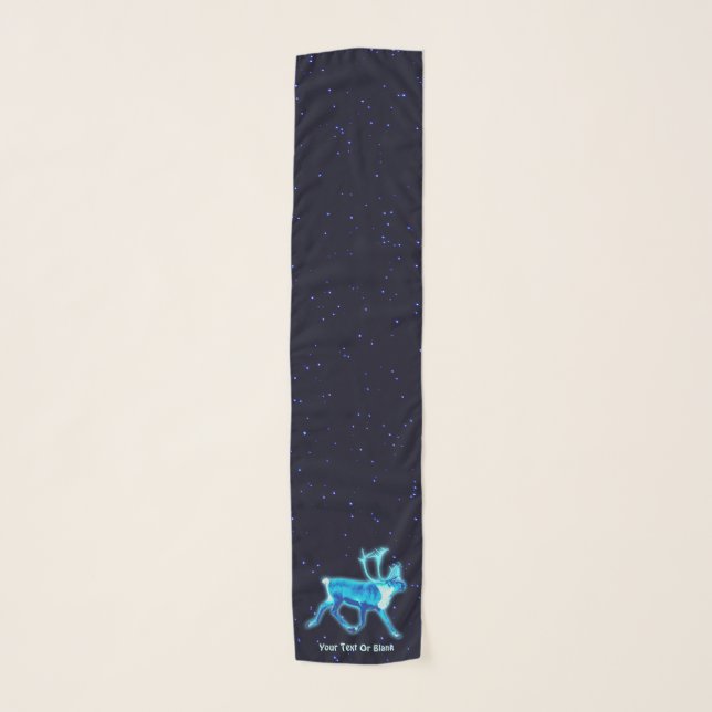Blue Caribou (Reindeer) Scarf (Front)