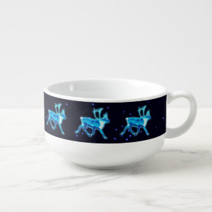 Blue Caribou (Reindeer) Soup Mug