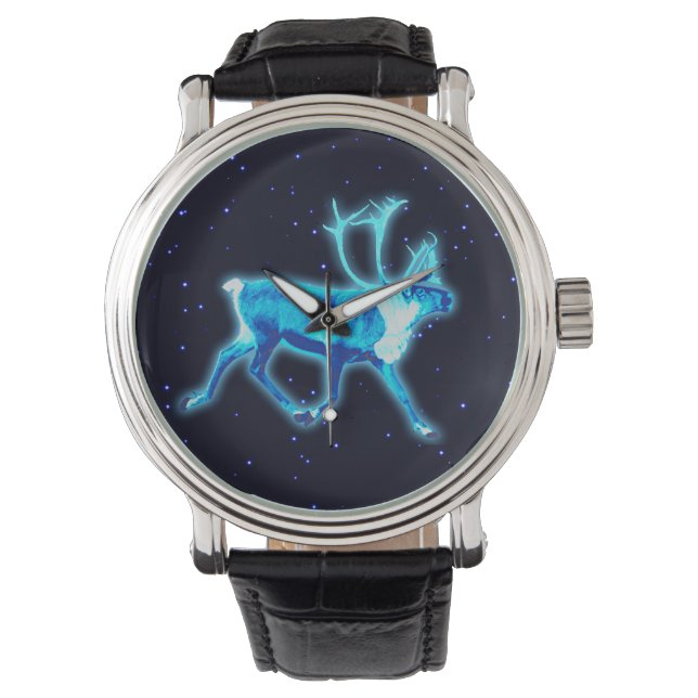 Blue Caribou (Reindeer) Watch (Front)