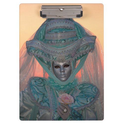 Blue Carnival Costume Venice Clipboard