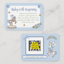 Blue Carousel Horse Gift Registry