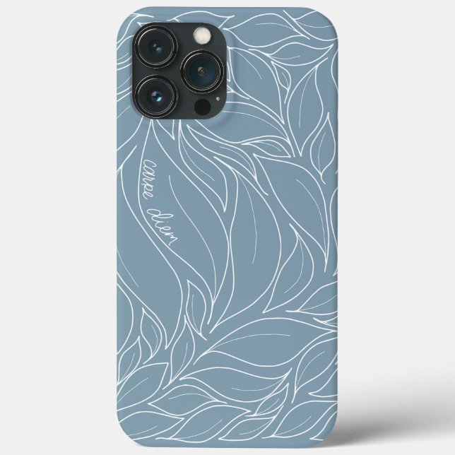 Blue Carpe Diem iPhone case (Back)