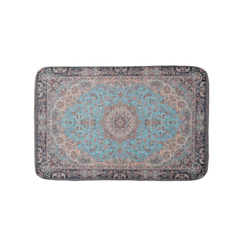 blue carpet azure bath mat