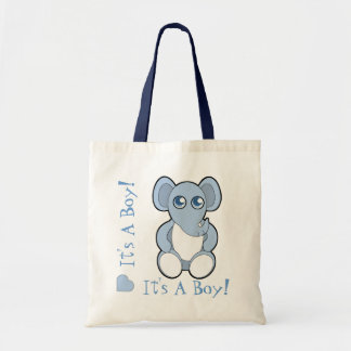 Blue Cartoon Baby Elephant New Mommy Bag