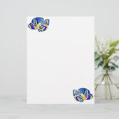 Blue Cartoon Butterfly Fish (Standing Front)