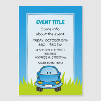 Blue Cartoon Car