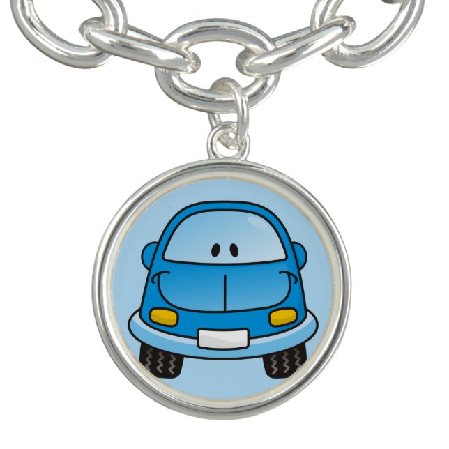Blue cartoon car bracelet (Design)