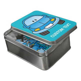 Blue cartoon car jigsaw puzzle