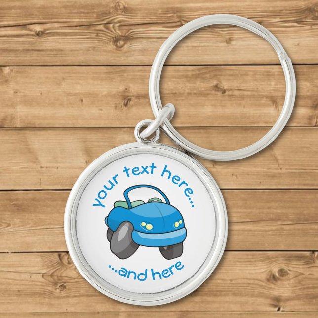 Blue Cartoon Car Keychain (Creator Uploaded)