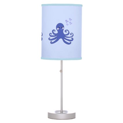 Blue Cartoon Octopus Desk Lamp