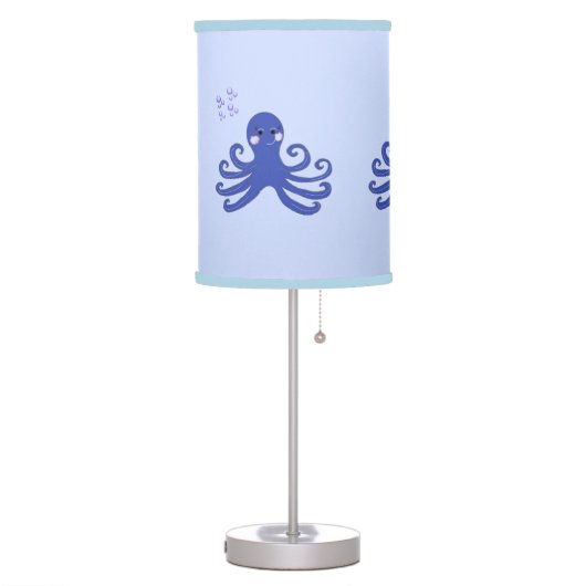 Blue Cartoon Octopus Table Lamp (Left)